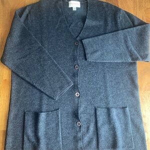 Emanuel Ungaro Charcoal Cardigan Sweater